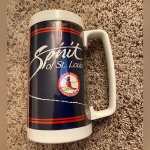 ST. LOUIS CARDINALS Spirit of St. Louis BUD LIGHT Plastic Beer Mug Stein vintage